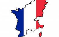 France National Flag in Map for Free Download in PNG File
