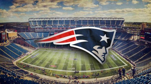 New England Patriots Wallpaper - Logo and Stadium Photo