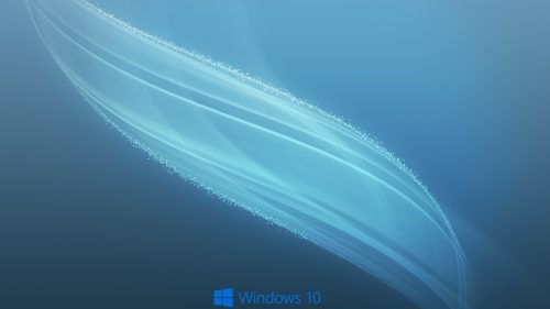 Windows 10 Wallpaper with Light Wave Pattern