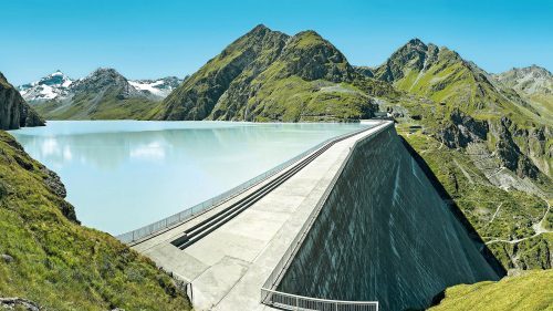 Beautiful HD Nature Grande Dixence Dam Switzerland