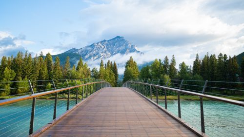 High Resolution Nature Pictures with Beautiful Wood Bridge