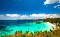 Trunk Bay Beach - One of The Most Famous Beaches in Virgin Islands - United States