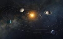 Solar System Simulation Picture for Desktop Background