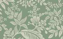 Sage Green iPhone Aesthetic Wallpaper with Floral Patterns