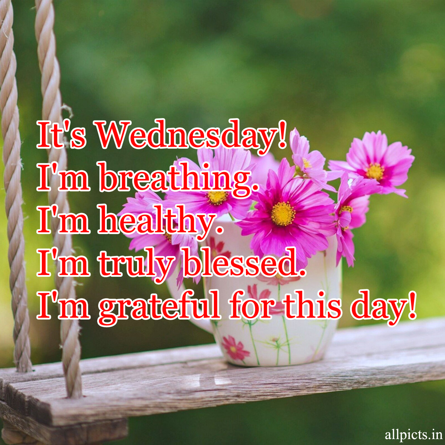 20 Best Wednesday Thought Quotes for Work 09 - I'm grateful for this ...