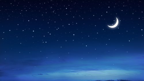 Animated Crescent Moon and Star Picture for Desktop Background and ...